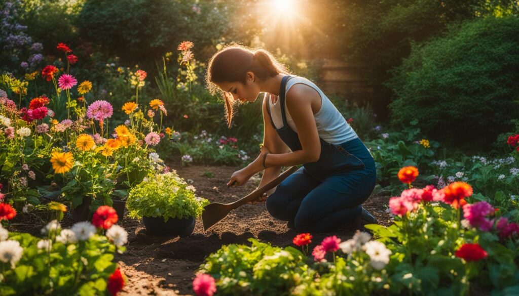 Gartenarbeit