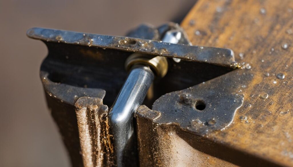 ausgerissenes Scharnier reparieren