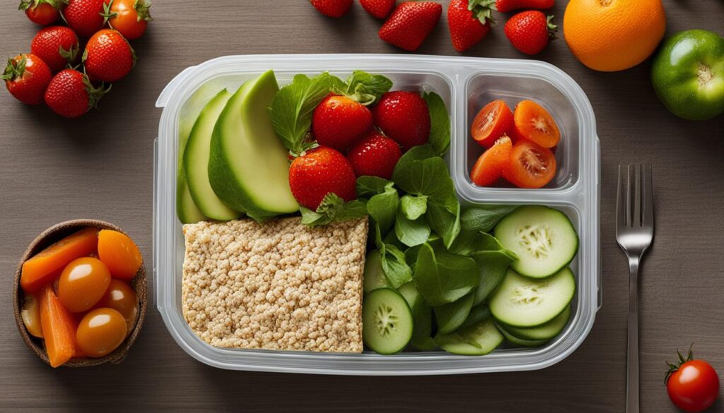 gesundes Essen für die Arbeit