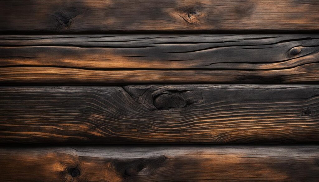 karbonisiertes Holz karbonisiertes Holz