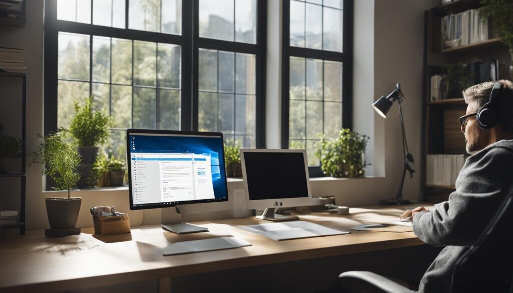 Anmeldung im Home-Office bei Windows 10 Support Ende