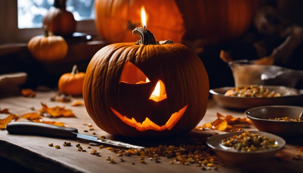 Halloweenkürbis gestalten