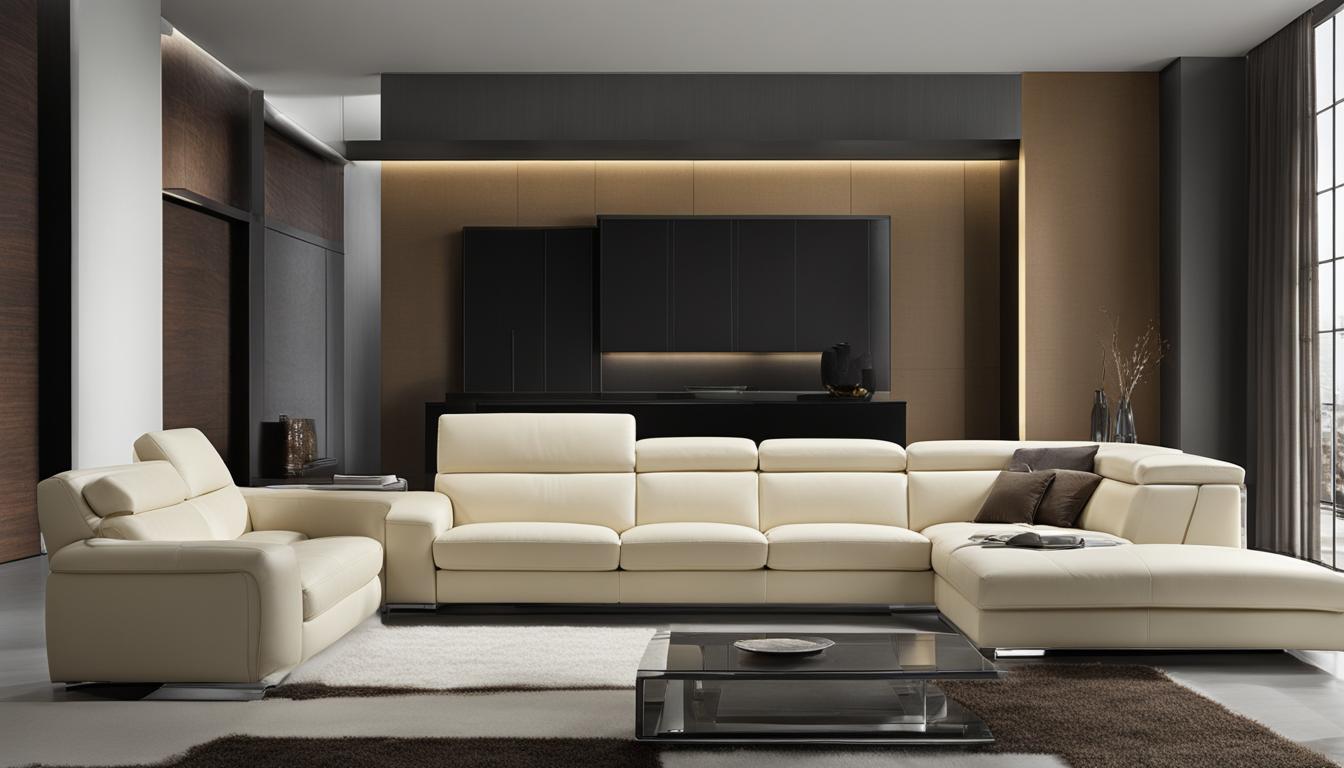ledersofa modern