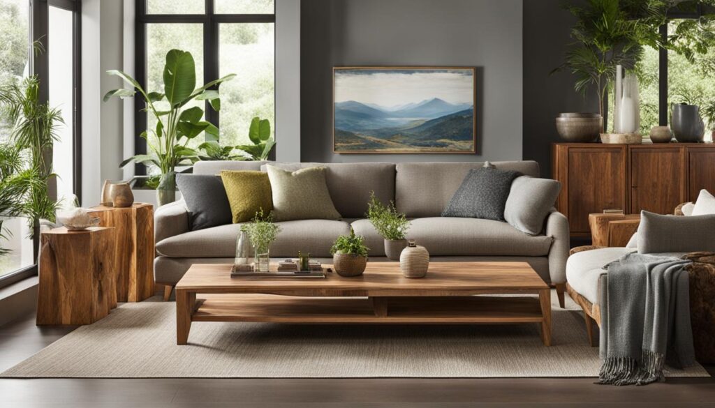Kombination von Couchtischen aus Holz Kombination von Couchtischen aus Holz