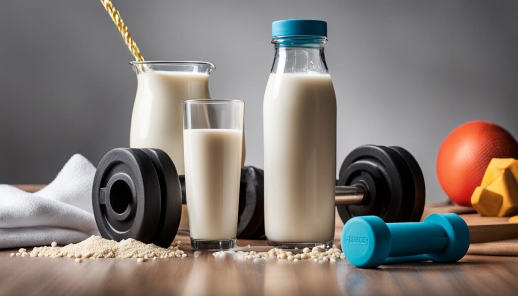 Milch und Muskelaufbau