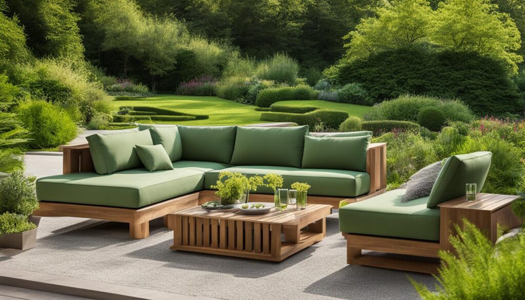 Nachhaltigkeit und Qualität Outdoor Sofa
