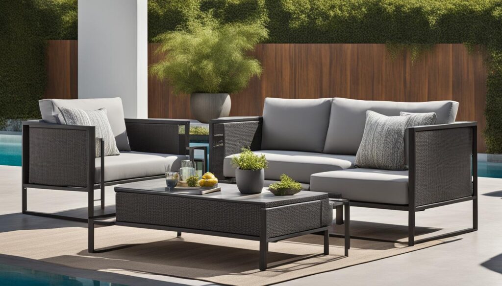 Wetterfeste Materialien für Outdoor Lounge Möbel