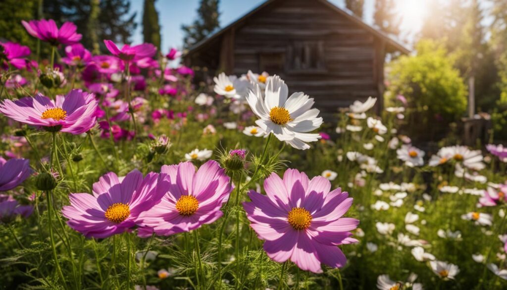 Cosmea im Garten