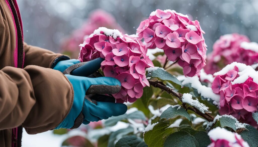 winterpflege hortensien