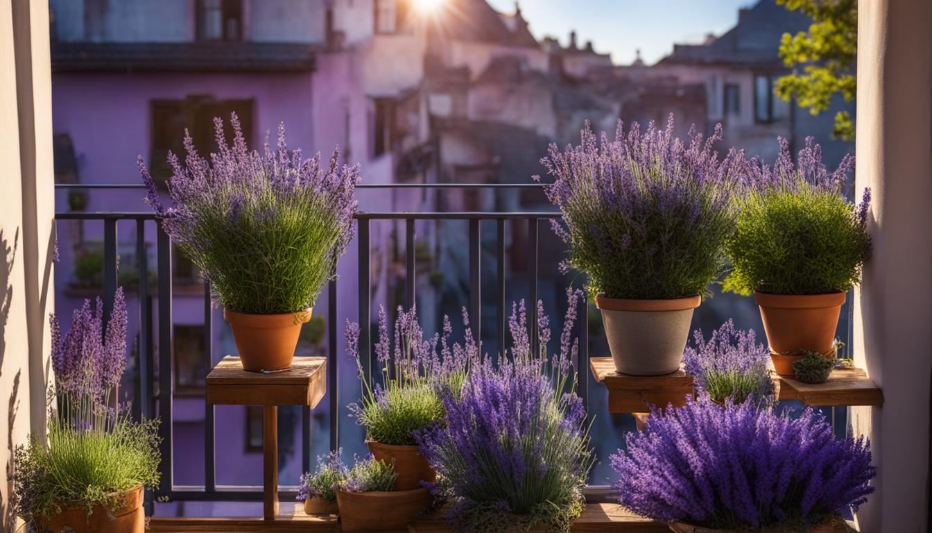 lavendel balkon