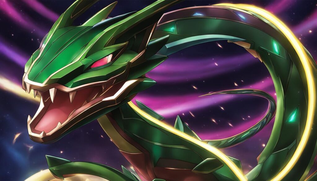 Rayquaza GX-Rainbow-Karte