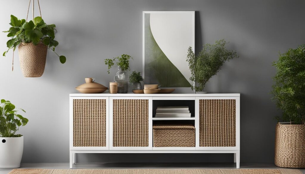 Ikea Besta Regal mit Wiener Geflecht
