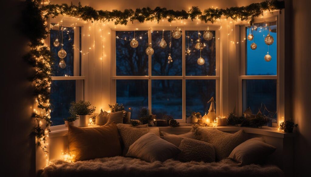 Lichterkette Fensterdeko
