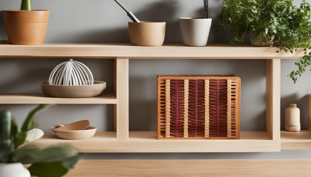 Wiener Geflecht beim Ikea Flisat Regal