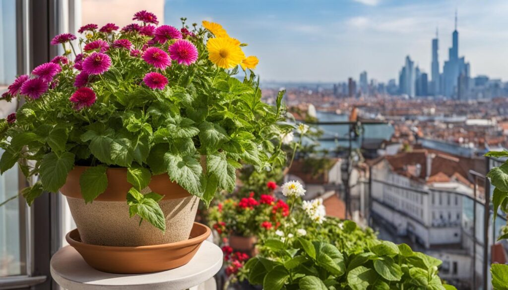 Löwenmäulchen auf dem Balkon
