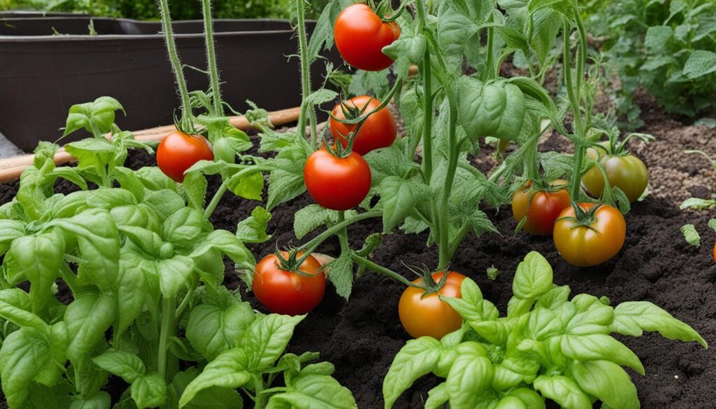 schlechte Nachbarn für Tomaten